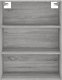 vidaXL Witrynka szary dąb sonoma 69,5x34x180cm materiał drewnopochodny 6