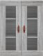 vidaXL Witrynka szary dąb sonoma 69,5x34x180cm materiał drewnopochodny 6