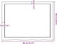 vidaXL Blat do łazienki, 80x60x(2-4) cm, surowe, lite drewno 9