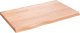 vidaXL Blat do łazienki, jasnobrązowy, 80x50x(2-4) cm, lite drewno 2