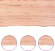 vidaXL Blat do łazienki, jasnobrązowy, 80x50x(2-4) cm, lite drewno 5