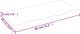vidaXL Blat do łazienki, jasnobrązowy, 80x40x(2-4) cm, lite drewno 8