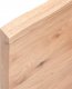 vidaXL Blat do łazienki, jasnobrązowy, 120x50x(2-4) cm, lite drewno 8