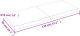 vidaXL Blat do łazienki, jasnobrązowy, 120x50x(2-4) cm, lite drewno 9