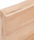 vidaXL Blat do łazienki, jasnobrązowy, 200x50x(2-6) cm, lite drewno 8