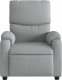 vidaXL Rozkładany fotel masujący, jasnoszary, obity tkaniną 4