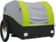 vidaXL Przyczepka rowerowa, czarno-zielona, 30 kg, żelazo 4