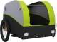 vidaXL Przyczepka rowerowa, czarno-zielona, 30 kg, żelazo 5
