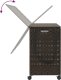 vidaXL Kosz na pranie z kółkami, ciemny brąz, 66x35x60 cm, rattan 7