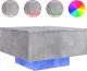 vidaXL Stolik kawowy z podświetleniem LED, szarość betonu, 55x55x31 cm 2