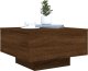 vidaXL Stolik kawowy z podświetleniem LED, brązowy dąb, 55x55x31 cm 7