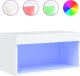 vidaXL Szafka pod TV, z oświetleniem LED, biała, 60x30x30 cm 2
