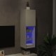 vidaXL Szafka TV, z LED, biała, 30,5x30x102 cm 4