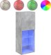 vidaXL Szafka TV z LED, szarość betonu, 40,5x30x102 cm 2