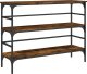 vidaXL Stolik konsolowy, przydymiony dąb, 100x32x75 cm 2
