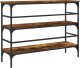 vidaXL Stolik konsolowy, przydymiony dąb, 100x32x75 cm 7