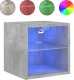 vidaXL Ścienne szafki TV z LED, 2 szt., szarość betonu, 30x28,5x30 cm 7