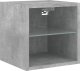 vidaXL Ścienne szafki TV z LED, 2 szt., szarość betonu, 30x28,5x30 cm 8
