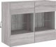 vidaXL Ścienna szafka TV z LED, szary dąb sonoma, 78,5x30x60,5 cm 3