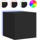 vidaXL Ścienne szafki TV z LED, 2 szt., czarne, 30,5x35x30 cm 7