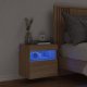vidaXL Ścienna szafka TV z LED, dąb sonoma, 40x30x40 cm 3