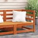 vidaXL Ogrodowa sofa narożna, woskowy brąz, 70x70x67 cm, sosnowa 1