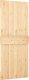 vidaXL Drzwi przesuwne z osprzętem, 85x210 cm, lite drewno sosnowe 5