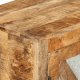 vidaXL Szafka, 80x30x71 cm, lite surowe drewno mango i metal 5