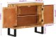vidaXL Szafka, 80x30x71 cm, lite surowe drewno mango i metal 8