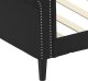 vidaXL Sofa z funkcją spania, czarna, 100x200 cm, obita sztuczną skórą 6