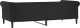 vidaXL Sofa z funkcją spania, czarna, 90x200 cm, obita sztuczną skórą 5