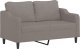 vidaXL 2-osobowa sofa z poduszkami, kolor taupe, 140 cm, tkanina 3