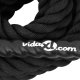 vidaXL Lina treningowa, czarna, 9 m, 6,8 kg, poliester 8