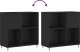 vidaXL Szafka na płyty, czarna, 84,5x38x89 cm, materiał drewnopochodny 7