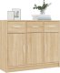 vidaXL Szafka, dąb sonoma, 91x28x75 cm 3