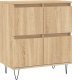vidaXL Komoda, dąb sonoma, 60x35x70 cm, materiał drewnopochodny 2