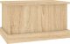 vidaXL Skrzynia, dąb sonoma, 50x30x28 cm, materiał drewnopochodny 4