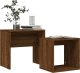vidaXL Stoliki wsuwane pod siebie, 2 szt., brązowy dąb 3