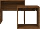 vidaXL Stoliki wsuwane pod siebie, 2 szt., brązowy dąb 4