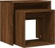 vidaXL Stoliki wsuwane pod siebie, 2 szt., brązowy dąb 7