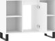 vidaXL Szafka łazienkowa, biała 80x33x60 cm, materiał drewnopochodny 4