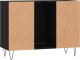 vidaXL Szafka łazienkowa, czarna, 80x33x60 cm, materiał drewnopochodny 7