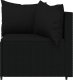 vidaXL Narożne moduły sofy z poduszkami, 2 szt., czarne, polirattan 5