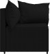 vidaXL Narożne moduły sofy z poduszkami, 2 szt., czarne, polirattan 6