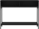 vidaXL Stolik konsolowy, czarny, 100x30,5x75 cm 5