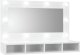 vidaXL Szafka z lustrem i LED, biała z połyskiem, 90x31,5x62 cm 1