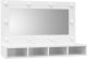 vidaXL Szafka z lustrem i LED, biała z połyskiem, 90x31,5x62 cm 2