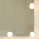vidaXL Szafka z lustrem i LED, biała z połyskiem, 90x31,5x62 cm 5