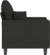 vidaXL Fotel, czarny, 60 cm, obity tkaniną 4