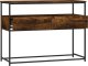 vidaXL Stolik konsolowy, przydymiony dąb, 100x40x75 cm 5